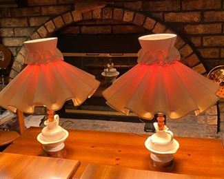 Pair of Country Cottage table lamps