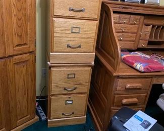 Pair of Wooden File Drawers