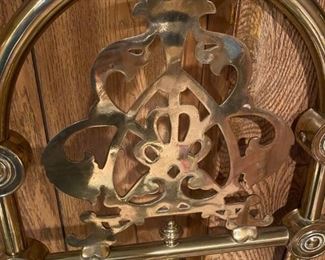 1860's Victorian Half Tester, Solid Brass Bed
