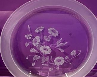 Avon, Hummingbird Etched Crystal Collection 