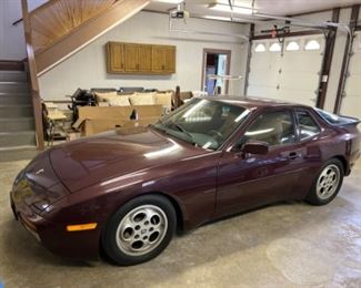 1987 Porsche 944 Turbo in rare Maraschino red w/leather interior 40,000 miles!  Highest and best sealed bid offer over $10,000 by 3pm Saturday