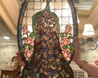 Meyda Tiffany Peacock Window.  $600