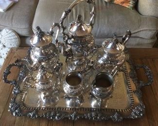 Spectacular Silverplate Coffee & Tea set
