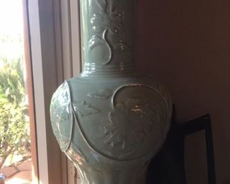 Large Celedon vase