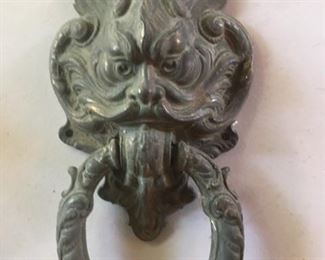 Antique brass door knocker