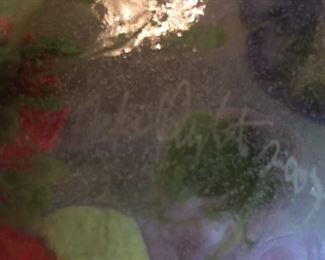 Signature in base of bowl