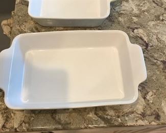 Baking dishes.