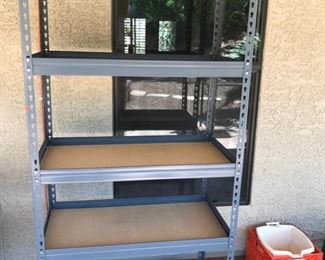 Shelves for storage.