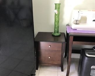 Desk with matching file cabinet