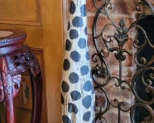 wooden carved cat figurine