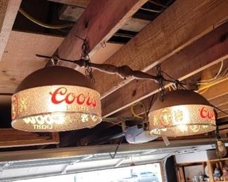 Coors Beer Light Fixture