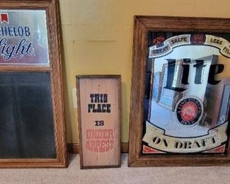 Vintage Beer mirrors