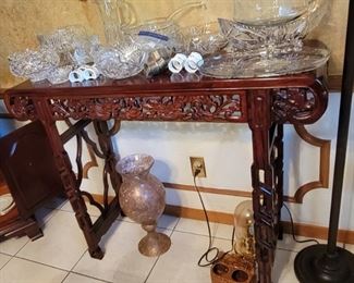 Oriental style side table