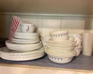 Blue & White Corelle Dishes 