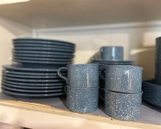 Blue Speckled Dishes