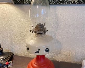 Scotty Dog Oil Lamp