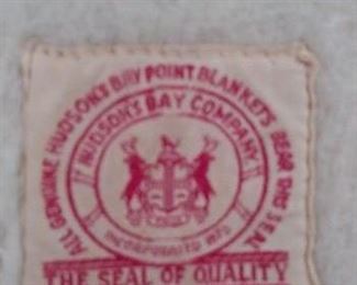 Sun Room:   This is the label on the wool Hudson Bay 4-point blanket.