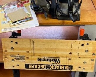 Belt And Palm Sander And Collapsible Work Bench