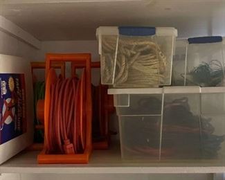 Extension Cords, Ropes And 300ft Measuring Tape