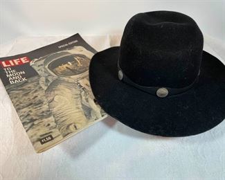 Life Magazine, August 10, 1969 Moon SpecialMens Hat Mallory Stetson