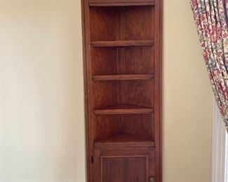 Vintage Corner Bookcase 3 Shelves