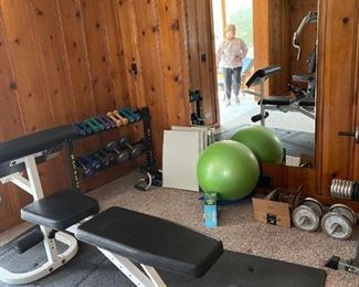 Weight Bench, Golds Gym and Century Free Weights And More