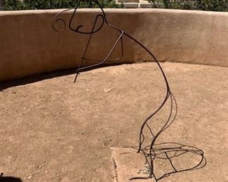 Item #267  $120  Metal kokopelli sculpture