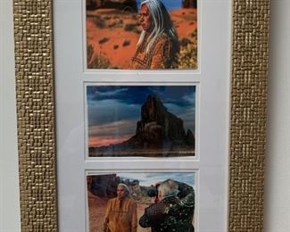 Item # 40  $45   Three color photographs, unsigned, 21" x 13 1/4" framed