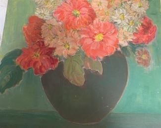 Item 35  $100   Eugenia Pope Pool   oil on board, 20" x 16"