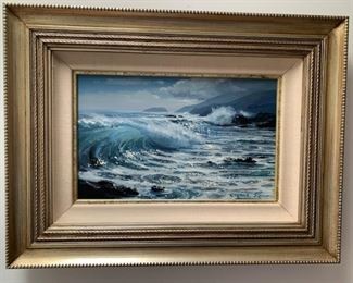 Item # 28    $295    Raymond Sipos  (American 1938-)  Untitled oil on panel, 18" x 24 1/2" framed