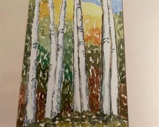 Item #26   $25   Eugenia Pope Pool  watercolor  19" x 12 1/2"