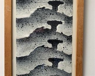 Item #23   $100    Allen Harrill (American 1947-2017)  'Camel Rock' lithograph from the Banner Series, 17" x 11" framed