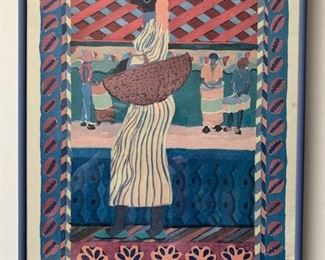 Item #63   $35   Lisa Etre   'Daughtah'  framed print 19" x 13"