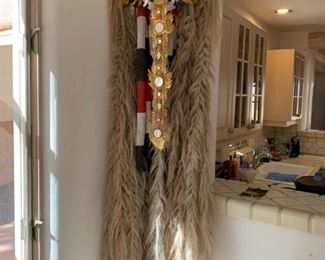 Item # 185   $250    Balinese Rangda mask, ca 1980, 63" 