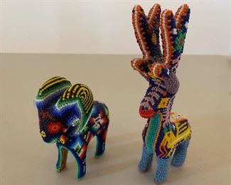 Item #126   $60 Huichol ram figure, 5''                               
Item #127   $70  Huichol reindeer figure, 7 3/4'' 