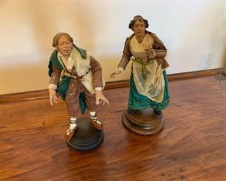 Item #236    $25/ pair    French folk art  figures