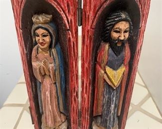 Item #79    $35    Mexican painted double sided carving, 12'' H