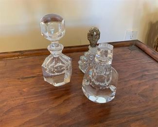 Item #219   $100/lot   Perfume bottles, one signed 
