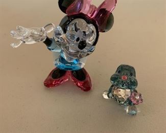 Item #109    $200 Swarovski Disney Minnie Mouse (detached arm included), 4'',                                                       
Item #110     $100 Swarovski Disney Thumper, 2008, 2'' 
