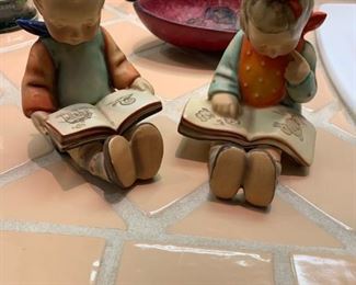 Item #514    $100    Vintage Goebel Hummel 'Bookworms' bookends