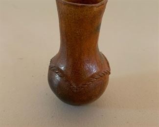 Item #157   $25   Navajo pot, unsigned, 4 1/2'' H