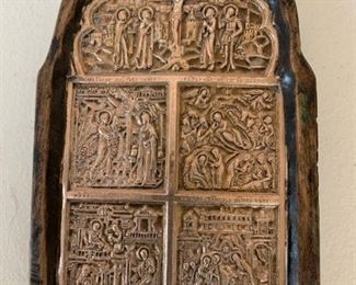 Item #430    $100   Greek icon, 7'' L