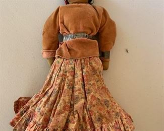 Item #403    $80   Vintage  Navajo doll marked Tiguex, Bernalillo NM , 12 1/2'' H