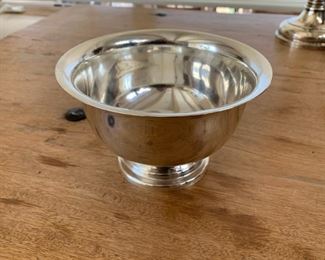Item #516    $450    Vintage sterling  6 1/2''  Taxco bowl, signed JF