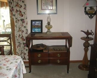 TEA CART, CANDLE STAND