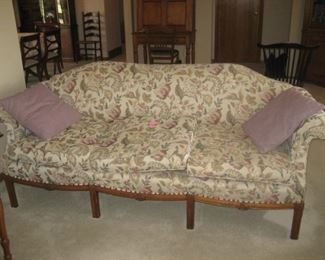 ANTIQUE COUCH, REUPHOLSTERED 2019