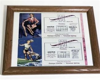 1954 1955 Gil Elvgren Pin Up Girl Advertsing 