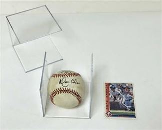 1997 AllStar Game Autographed Moises Alou Baseball 