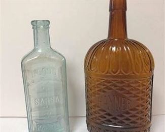Antique Hayner Distillery Apothecary Bottles 