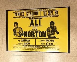 Muhammed Ali VS Ken World Heavy Weight Poster Norton Poster 